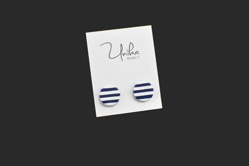 mini uhani mornar črte - Unika Nakit