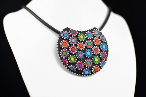 pisana verižica pisani krogci Deunika + Unika Nakit