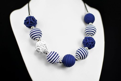 Verižica Mornar Kroglice temno modre + Unika Nakit