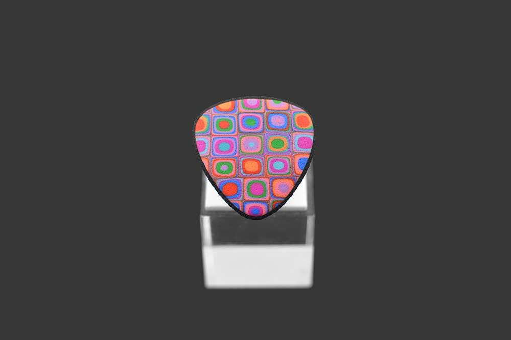 unikatni pisani prstan Kockice m - Unika Nakit