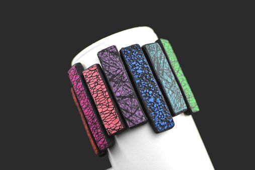 Ročno izdelana unikatna pisana zapestnica Mor - Unika Nakit