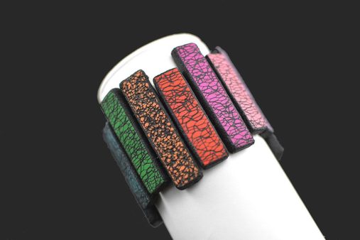 Ročno izdelana unikatna pisana zapestnica Mor + Unika Nakit