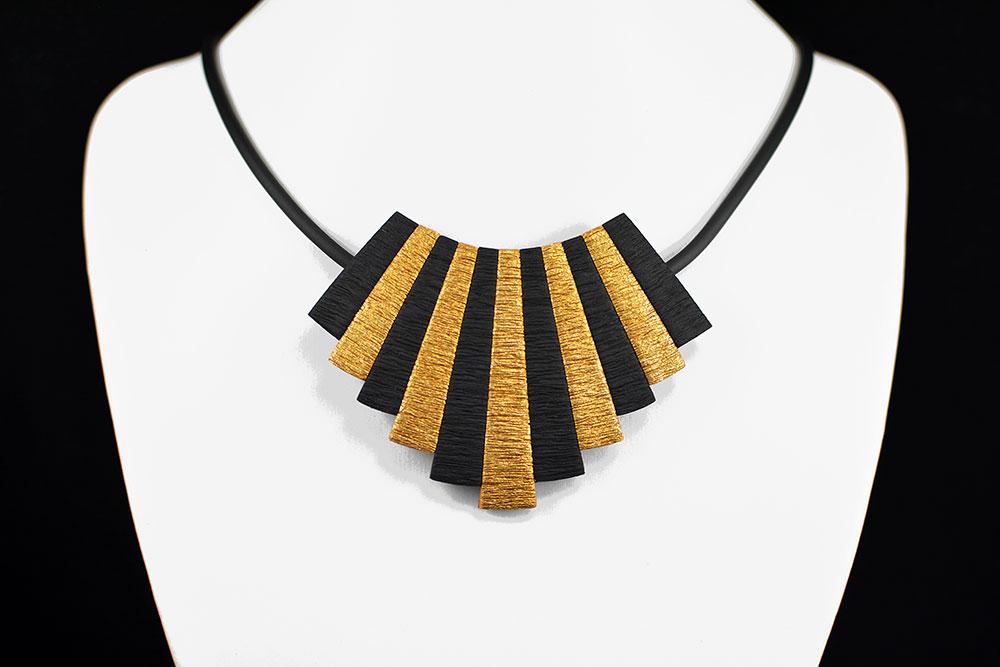 elegant verižica zlata črna - Unika Nakit