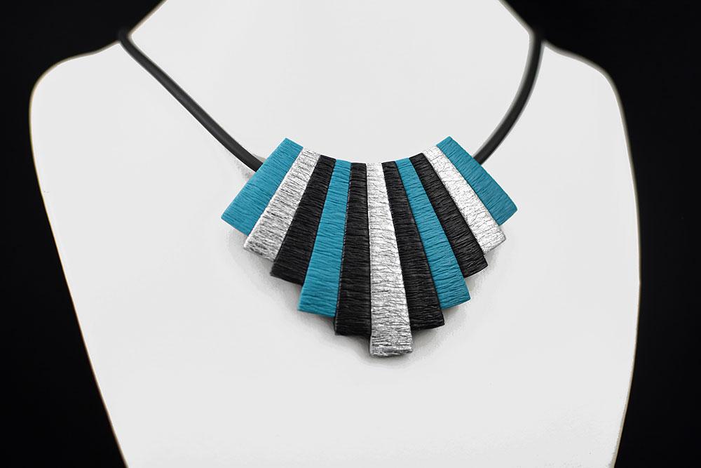 Ročno izdelana unikatna verižica turkiz Elegant + Unika Nakit