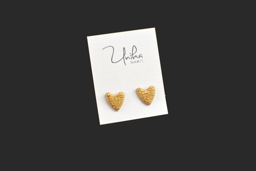 mali uhani srček zlati - Unika Nakit