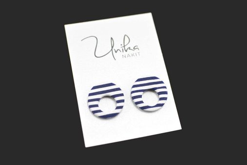 unikatni uhani Mornar krog - Unika Nakit