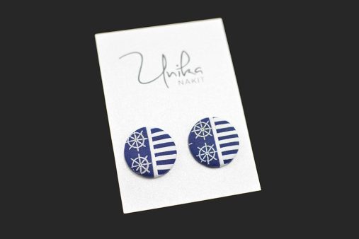 unikatni uhani Mornar pol-pol - Unika Nakit