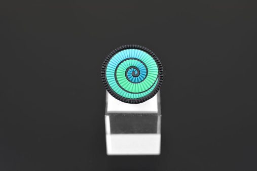 unikatni prstan turkiz Spiralas - Unika Nakit