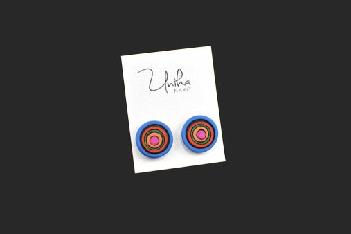 unikatni ročno izdelani mali uhani rez - Unika Nakit